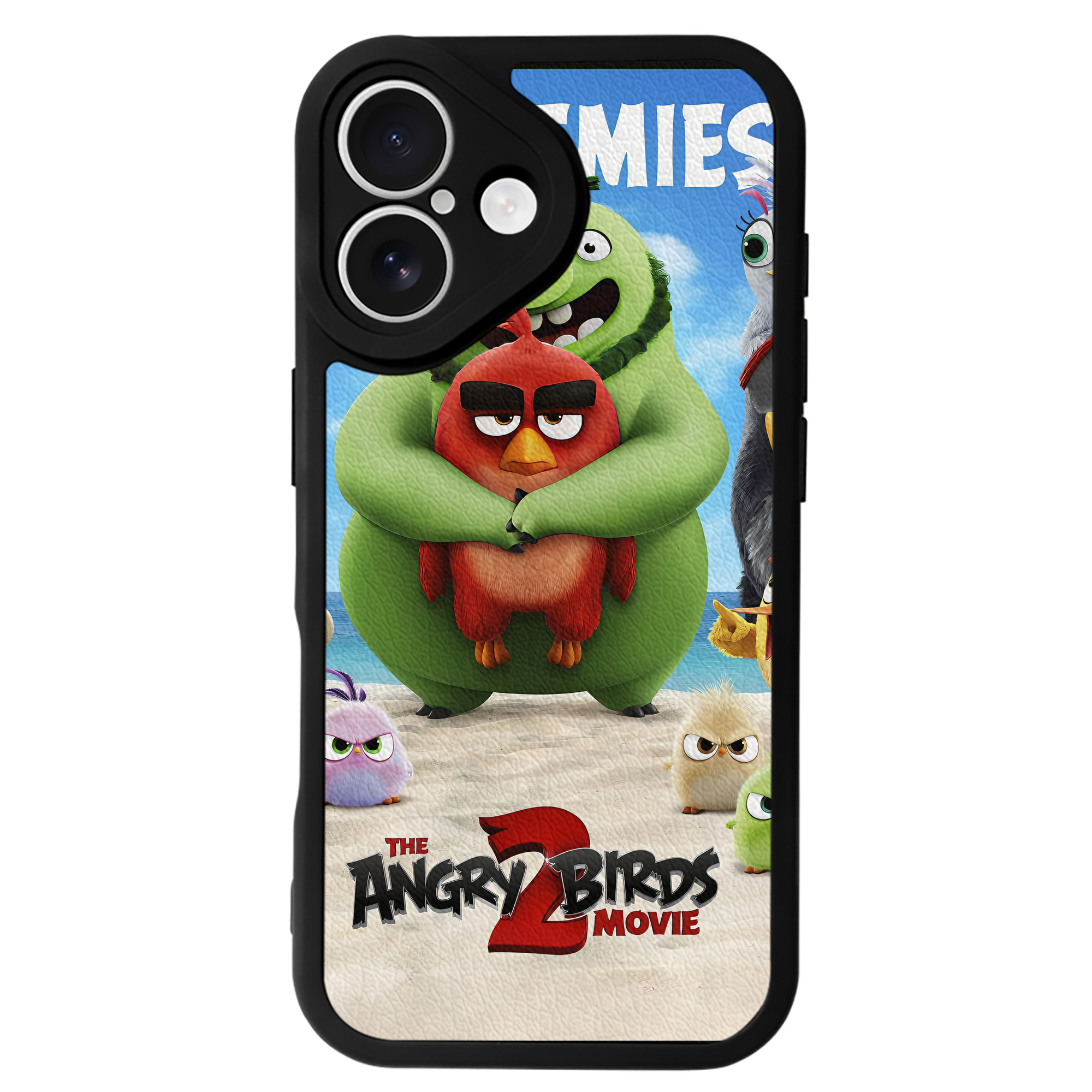 （画像用） Angry Birds アングリーバード 【iPhone 16シリーズ対応】シリコンスマホケース（レザー調） 材質：シリコン